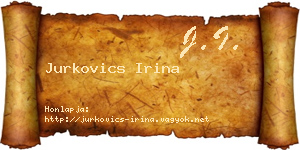 Jurkovics Irina névjegykártya